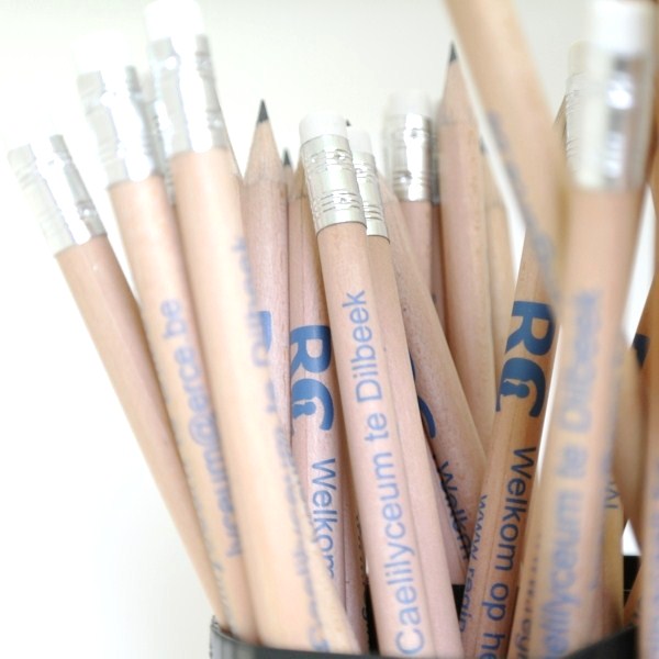 Bleistift mit Radiergummi, rund - FSC 100%